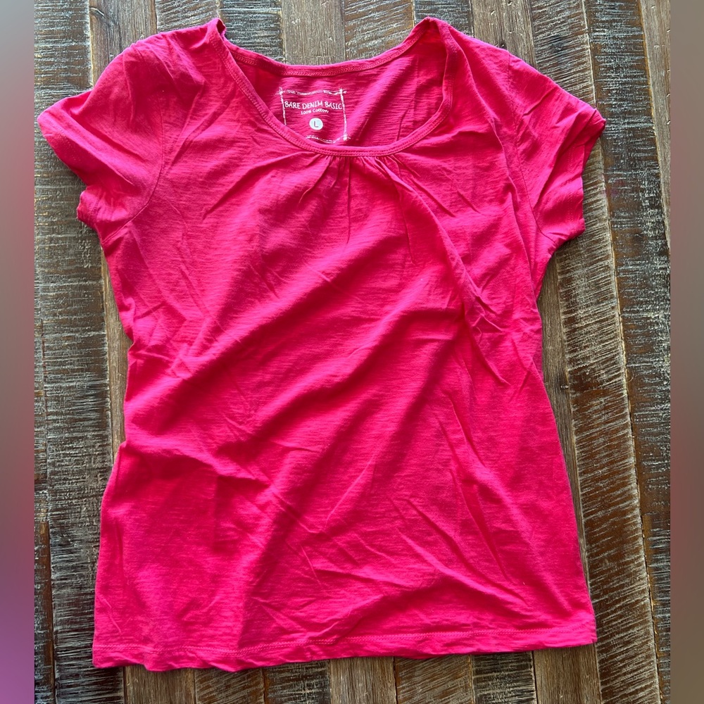 NWOT Bare Denim Pink Tshirt